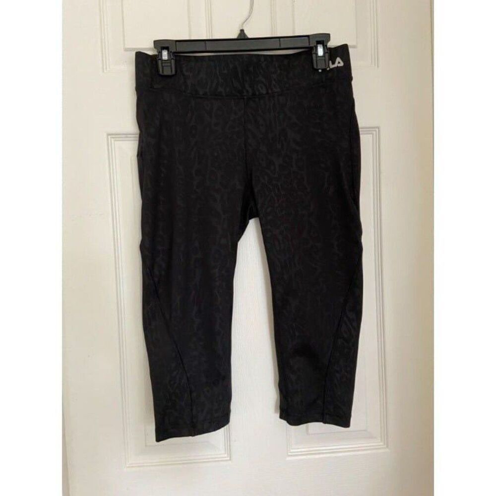 Black Fila Capri Leggings (Medium)